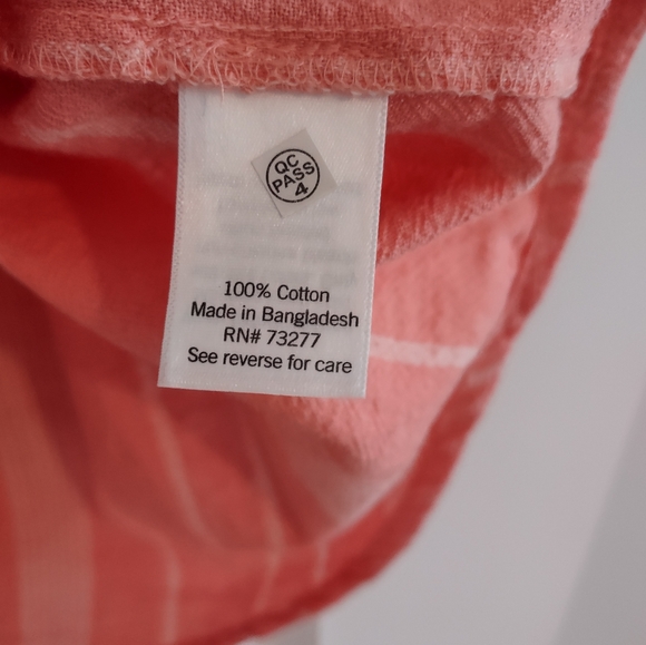 Sonoma Women's Plus Cotton Striped Boxy Flutter Shoulder Top NWT - Picture 9 of 13